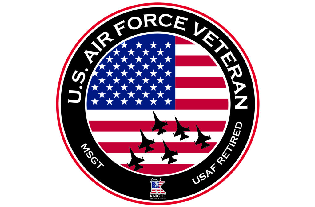 Air Force Veteran Circle Sticker without name