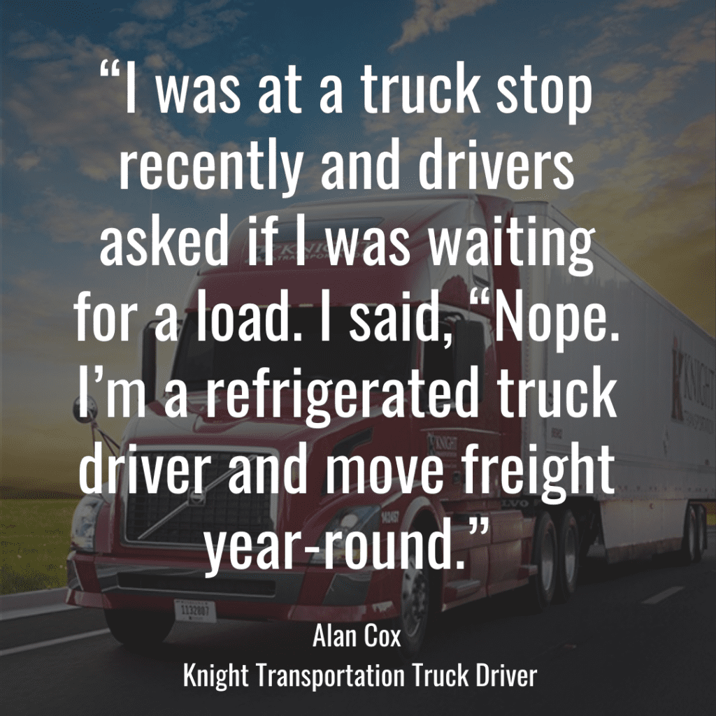 Refrigerated Truck Driver Quote