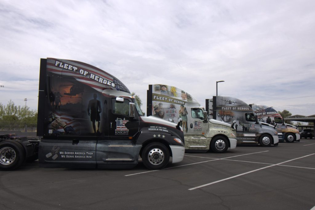 Knight Transportation Fleet of Heroes, Truck Driving Opportunities for Military Veterans